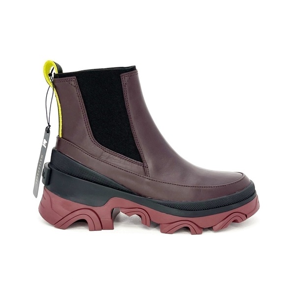Sorel Brex Waterproof Chelsea Boots Size 5.5 Cinder Sea Sprite Rain New NWT - Picture 3 of 12